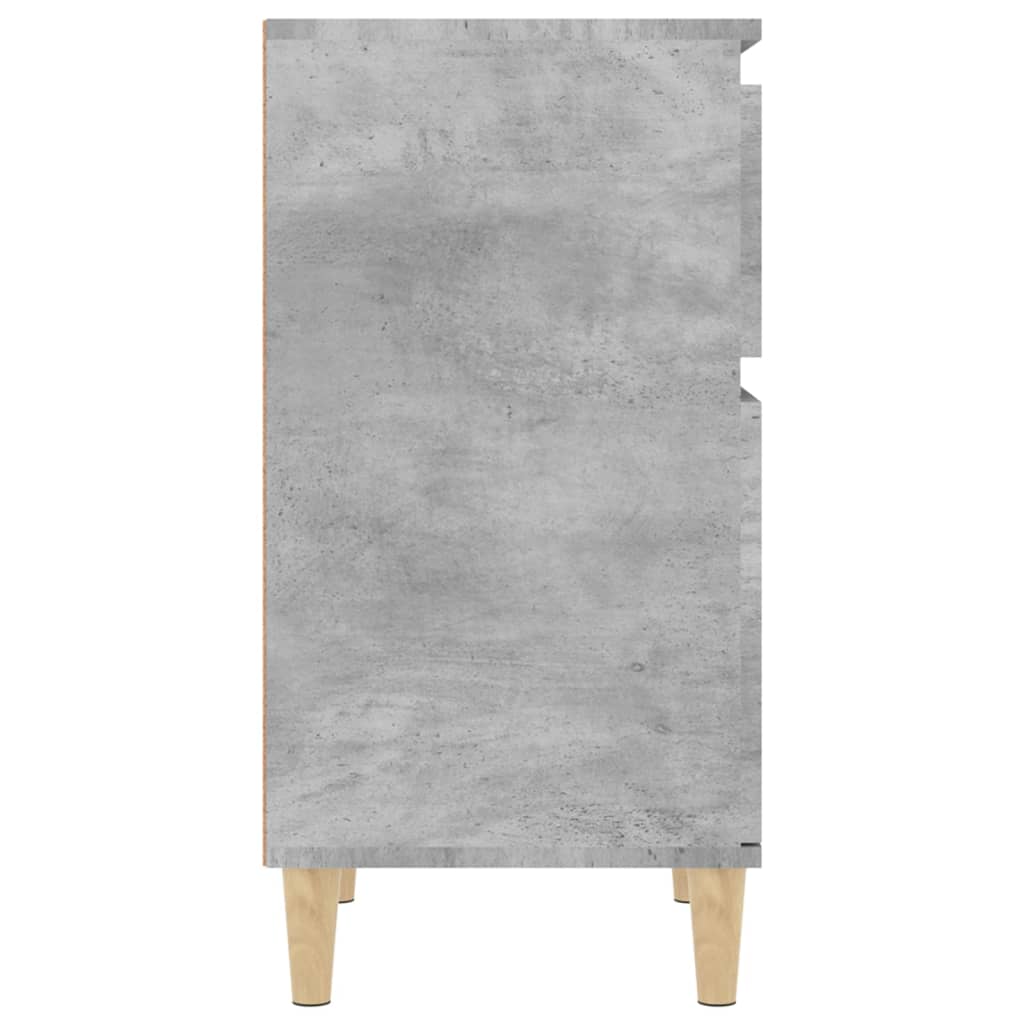 Bedside tables 2 pcs. Concrete grey 40x35x70 cm