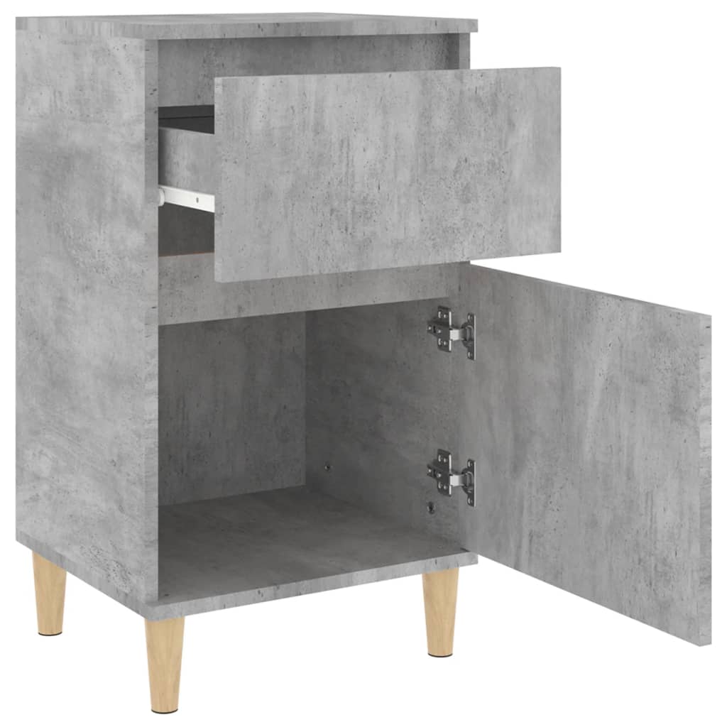 Bedside tables 2 pcs. Concrete grey 40x35x70 cm