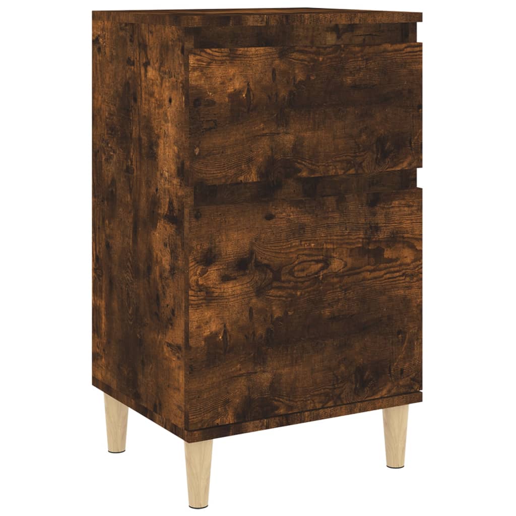 Bedside table smoked oak 40x35x70 cm