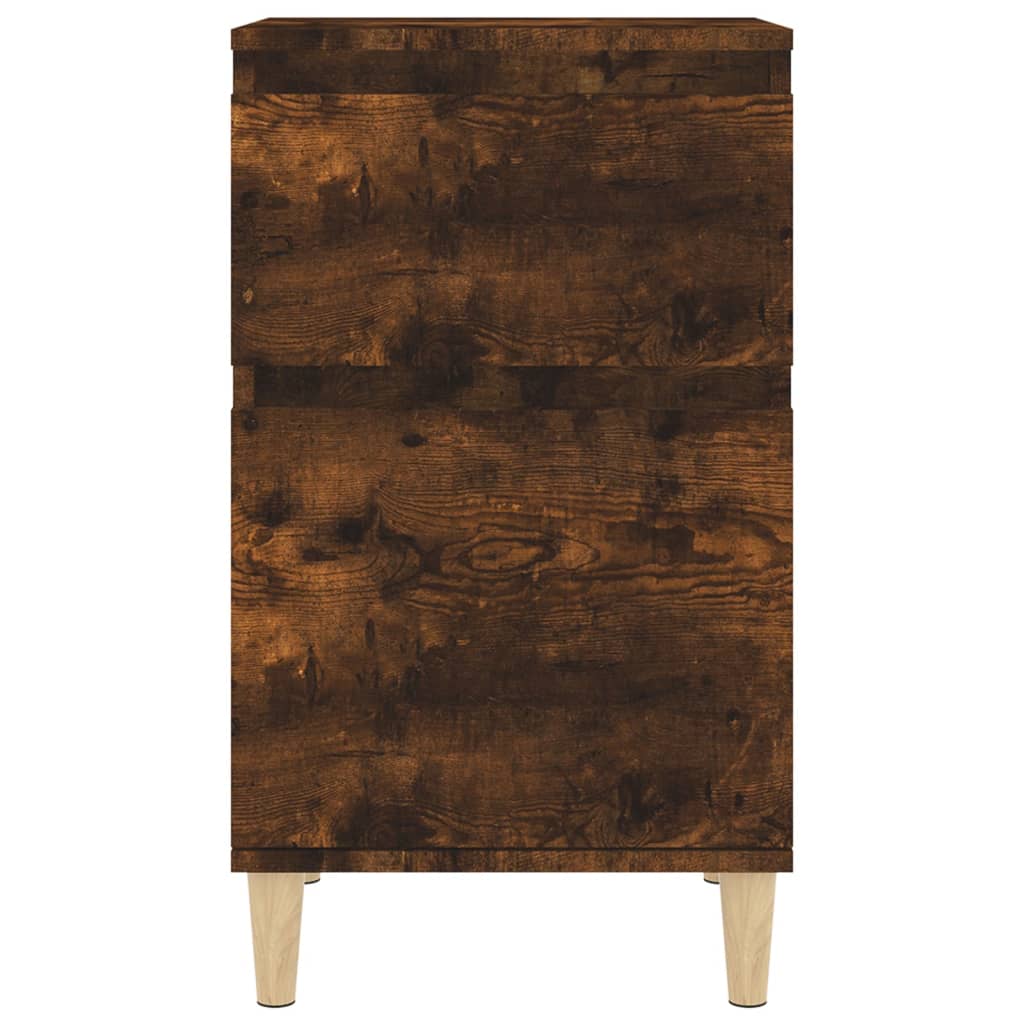 Tables de chevet 2 pcs. chêne fumé 40x35x70 cm