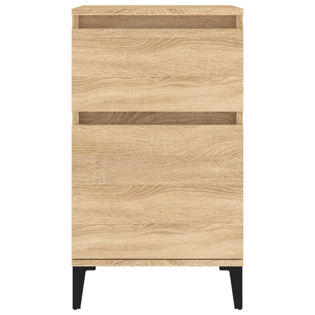 Tables de chevet 2 pcs. Chêne Sonoma 40x35x70 cm