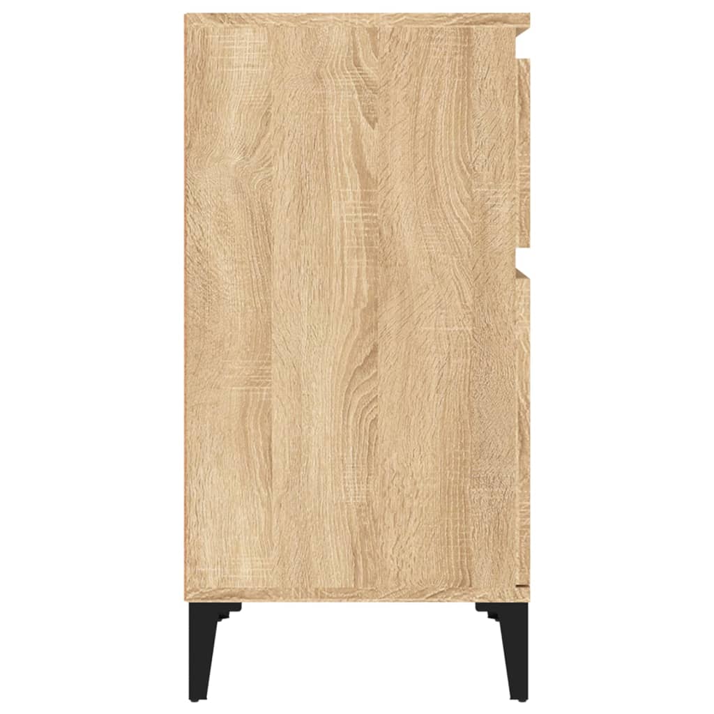 Tables de chevet 2 pcs. Chêne Sonoma 40x35x70 cm