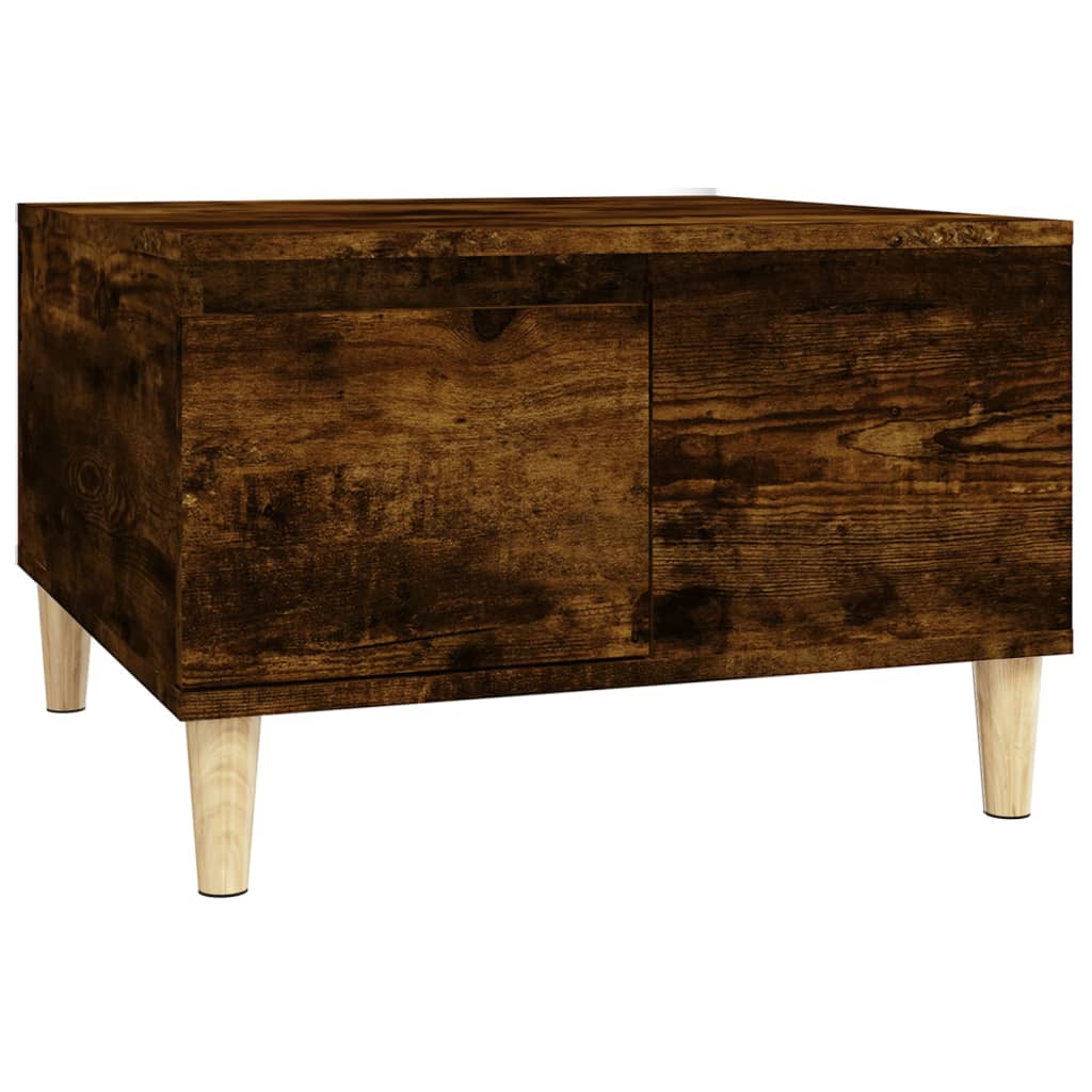 Coffee table smoked oak 55x55x36.5 cm wood material