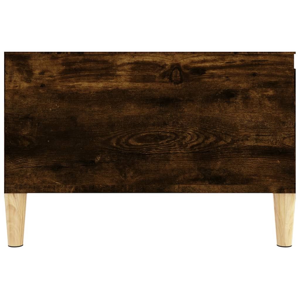 Coffee table smoked oak 55x55x36.5 cm wood material