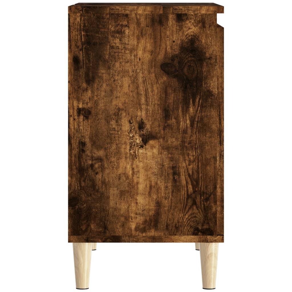 Washbasin base cabinet smoked oak 58x33x60 cm wood material