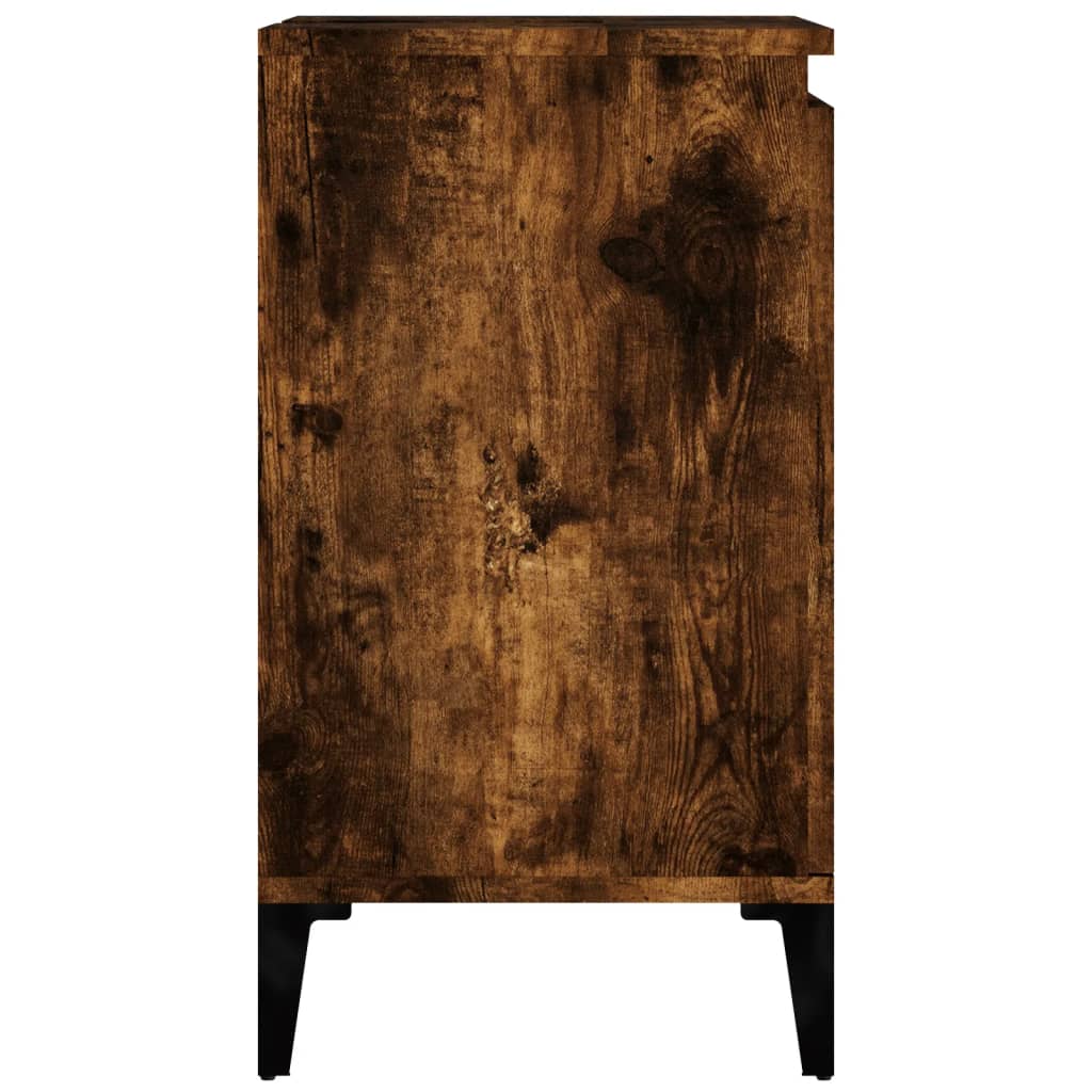 Washbasin base cabinet smoked oak 58x33x60 cm wood material