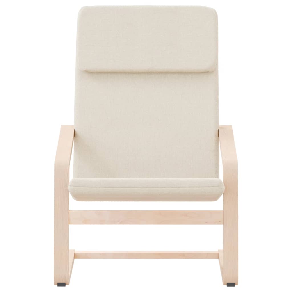 Fauteuil de relaxation tissu crème