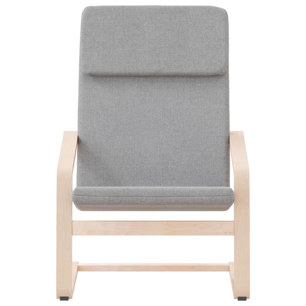 Fauteuil de relaxation tissu gris clair