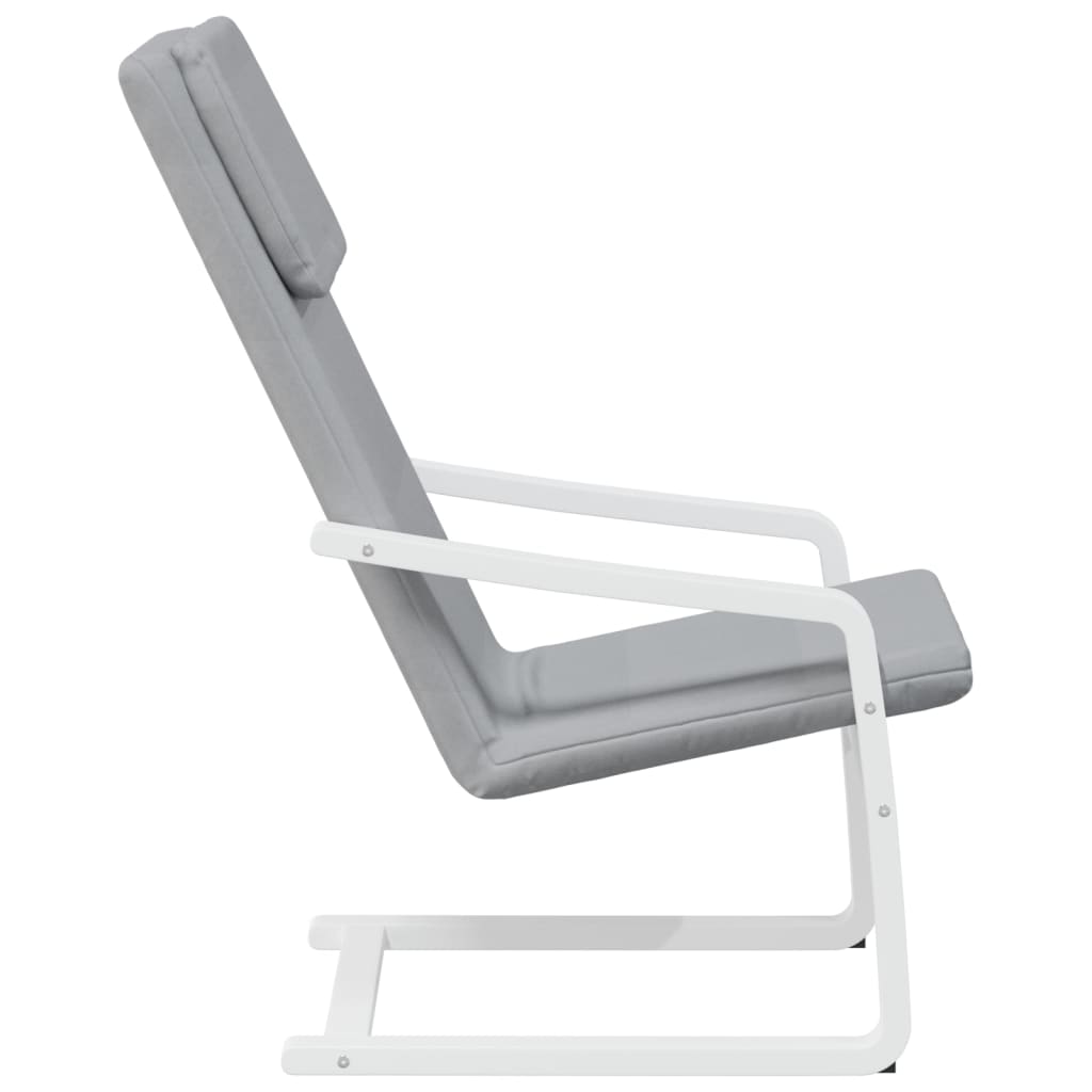 Fauteuil de relaxation tissu gris clair