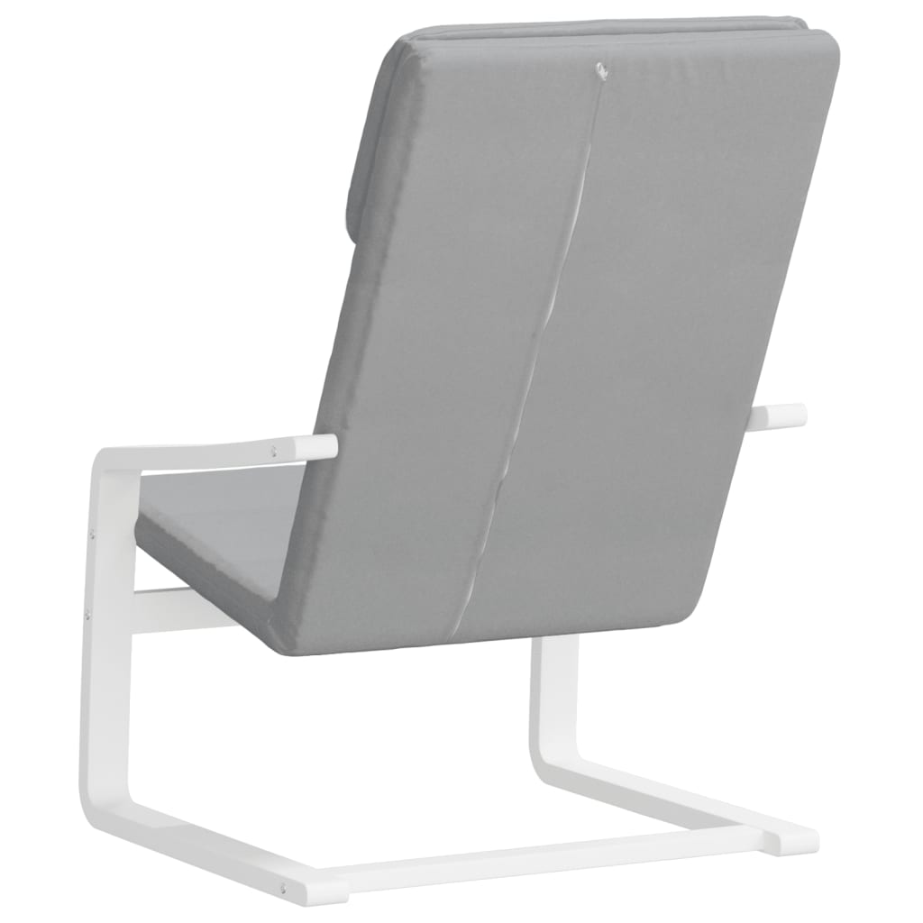 Fauteuil de relaxation tissu gris clair