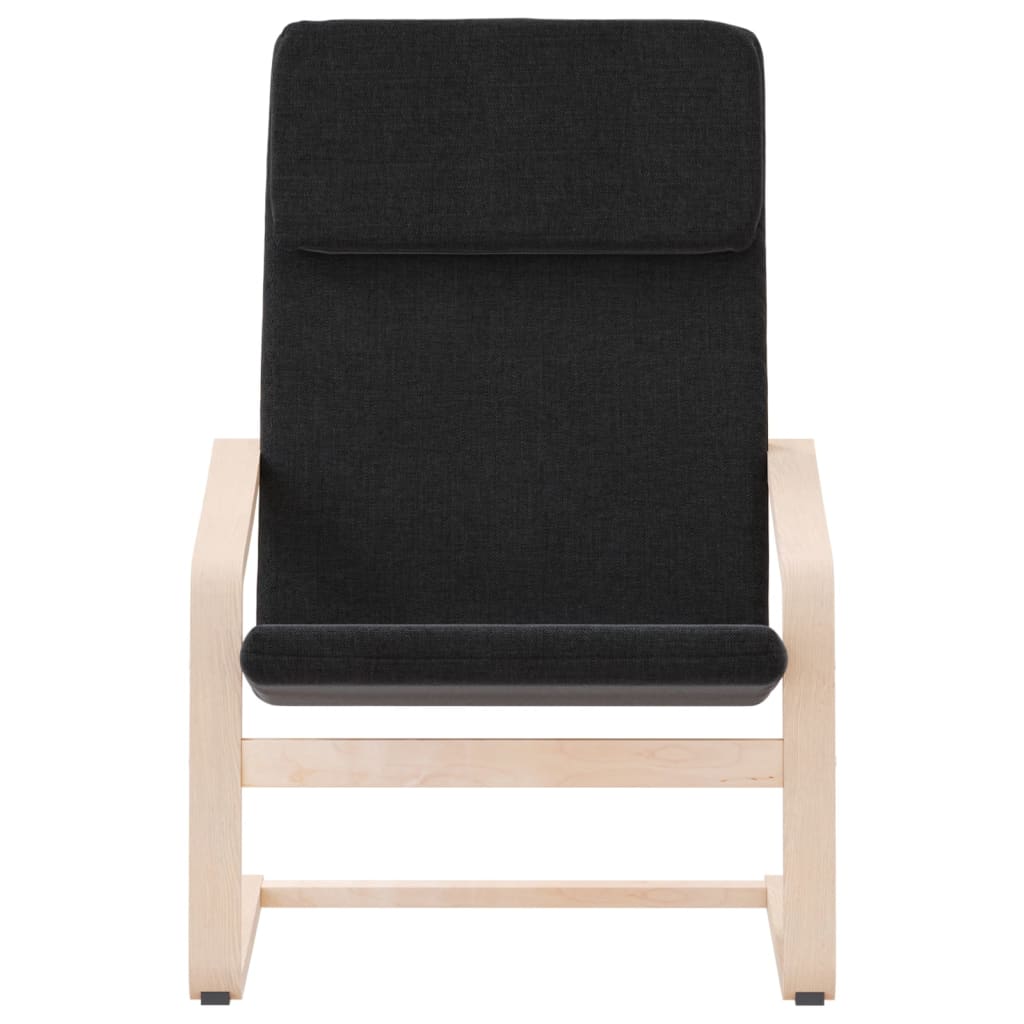 Fauteuil de relaxation tissu noir