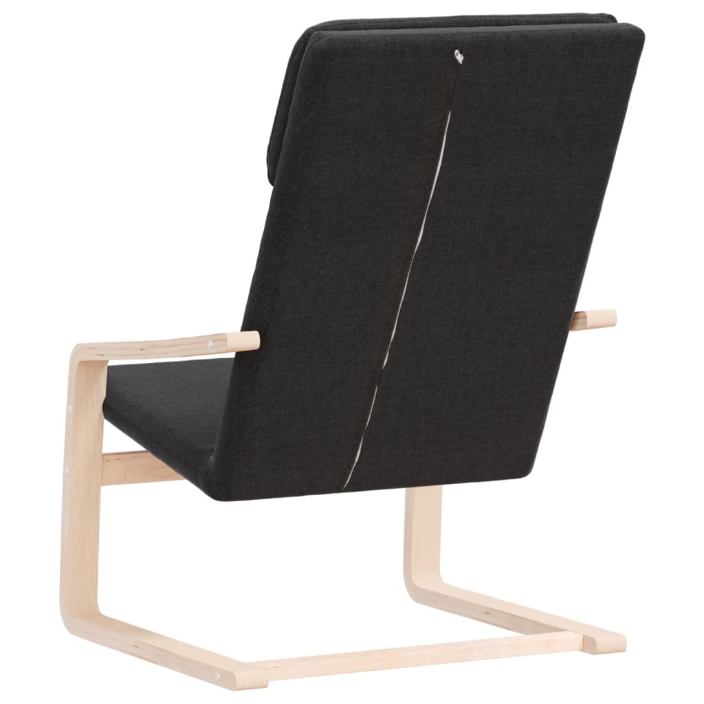 Fauteuil de relaxation tissu noir