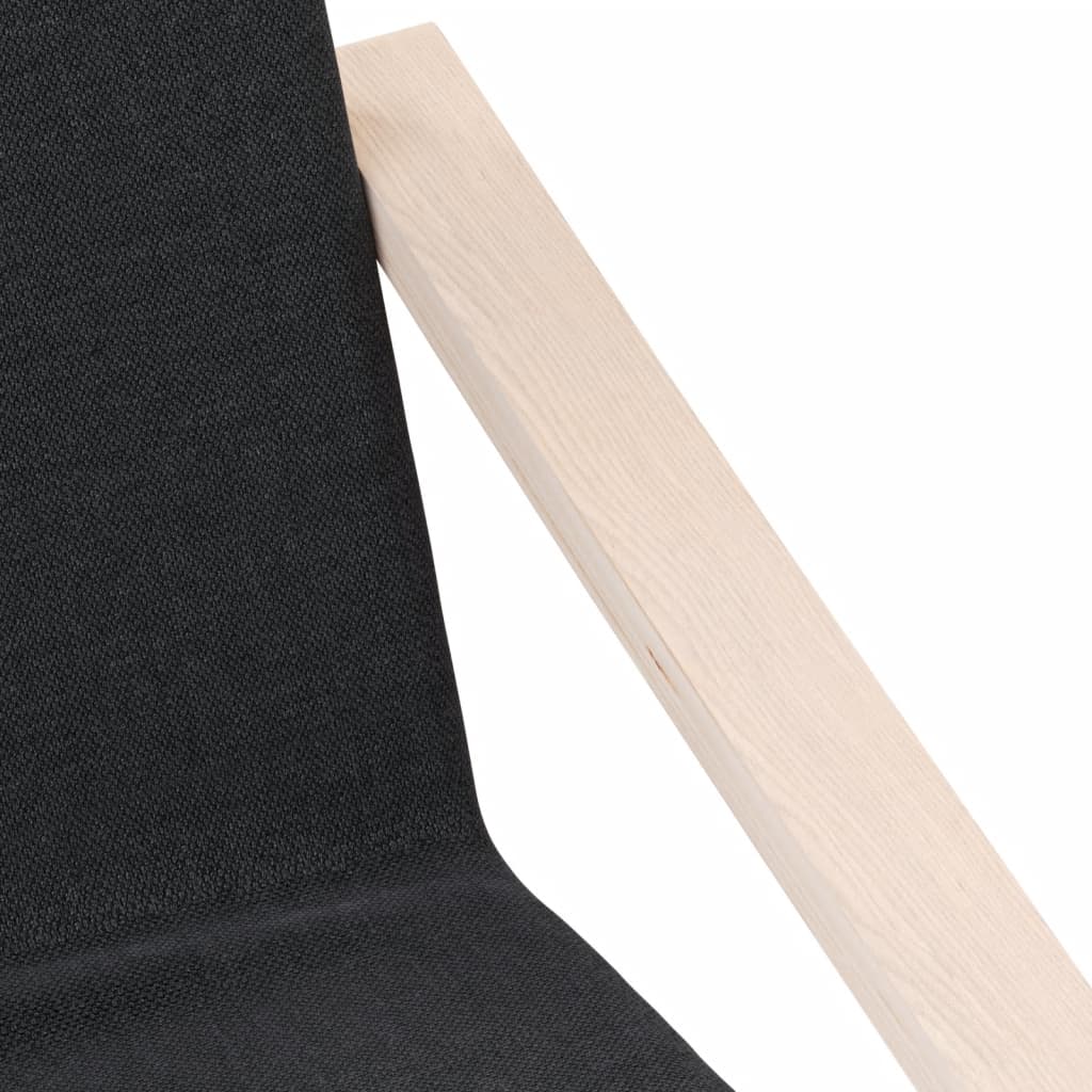 Fauteuil de relaxation tissu noir