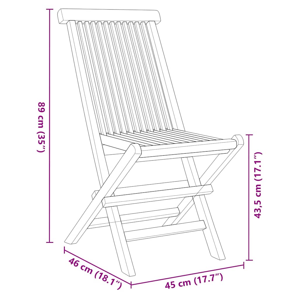 Garten Essgruppe 7 pcs Braun Massivholz Teak