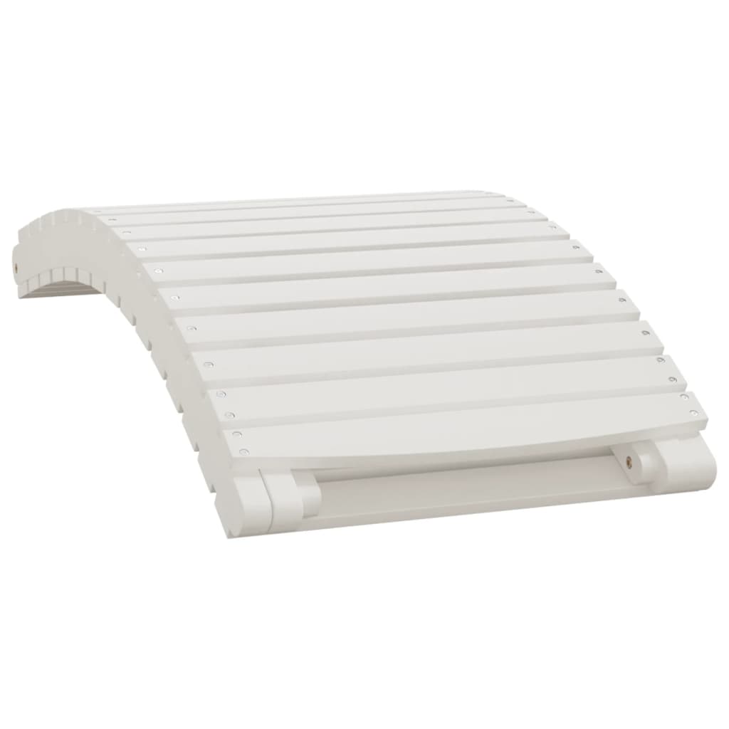 Sun loungers 2 pcs. White 184x55x64 cm solid acacia wood