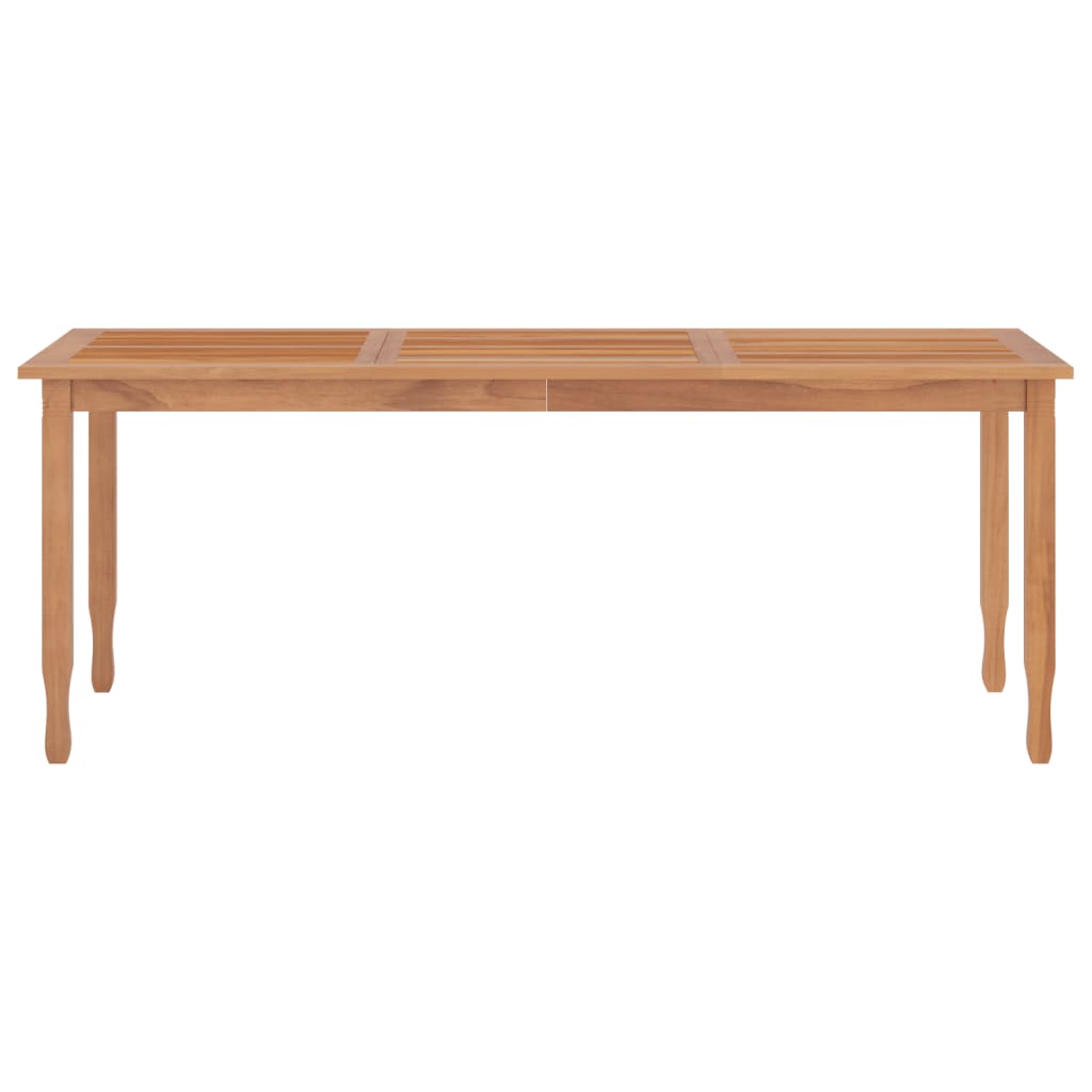 Table à manger de jardin 200x90x75 cm en bois de teck massif