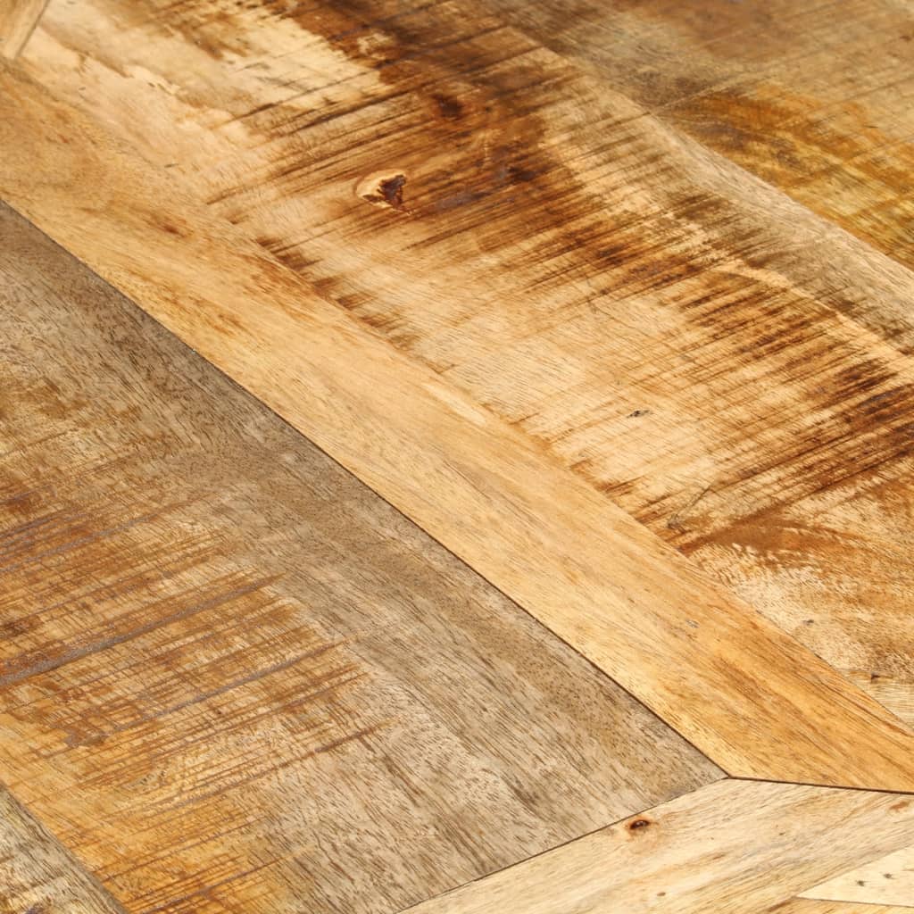 Table à manger Ø150x76 cm en bois de manguier massif brut