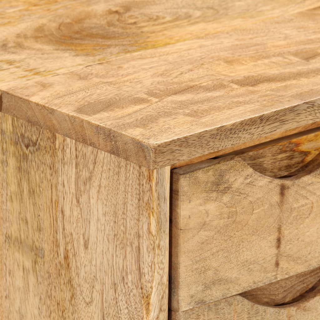 Desk with drawers 110x47x76 cm solid mango wood