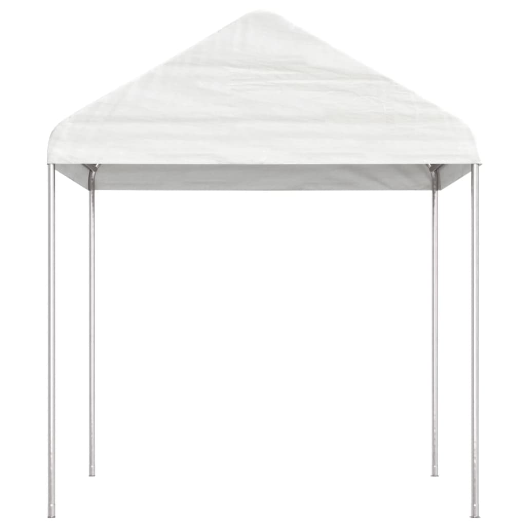 Pavillon avec toit blanc 6,69x2,28x2,69 m en polyéthylène