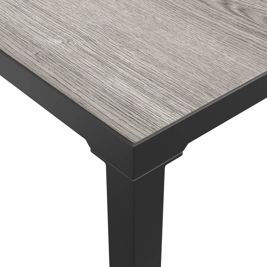 Table basse de jardin grise 55x55x31 cm DPC et acier
