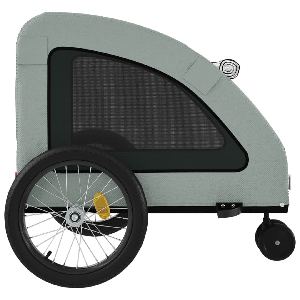 Bicycle Trailer Dogs Gray Oxford Fabric and Iron