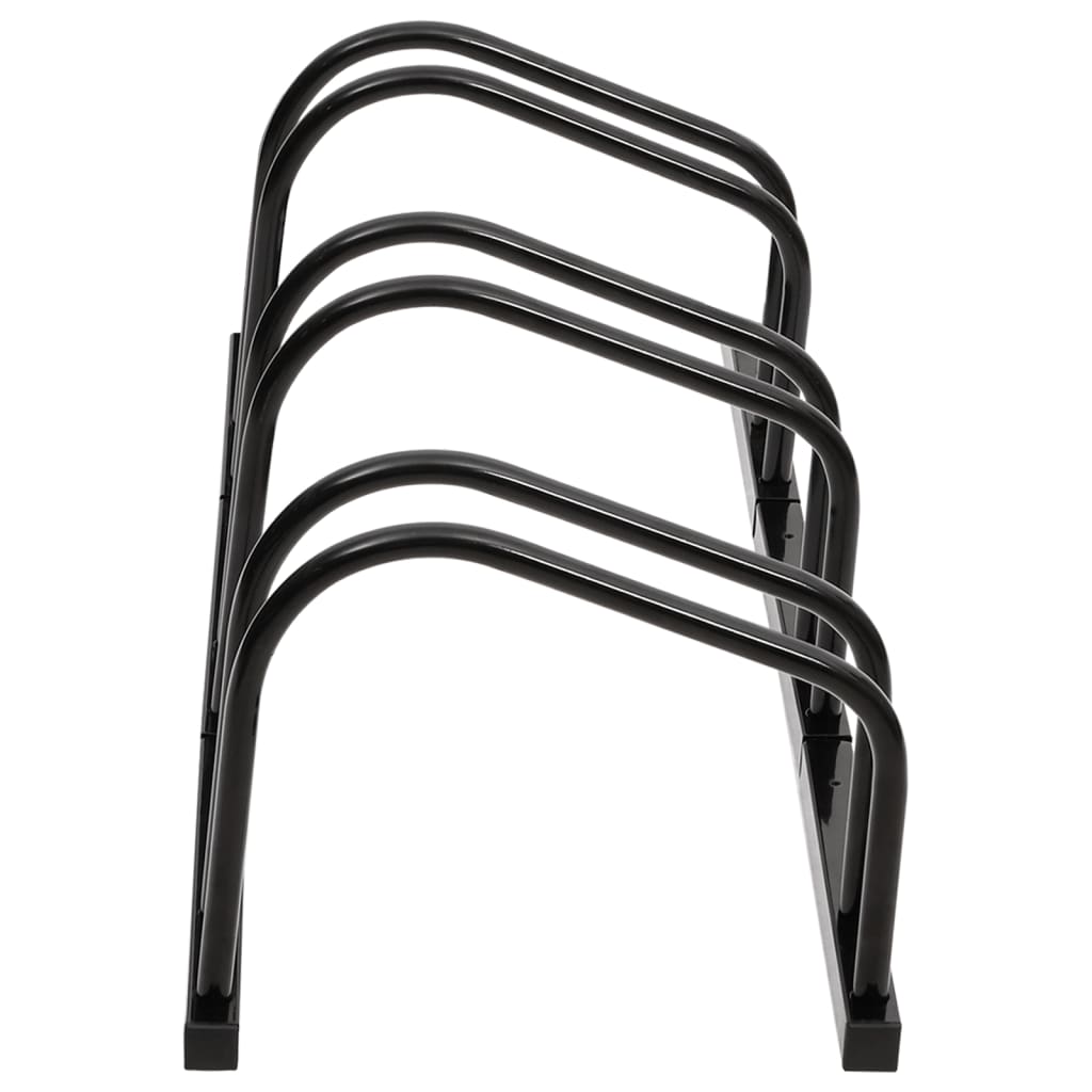 Support à vélo pour 3 vélos, acier noir