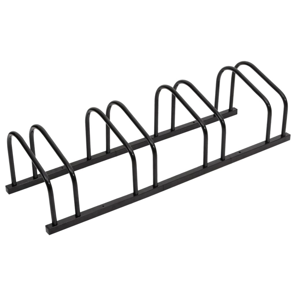 Support à vélo pour 4 vélos, acier noir