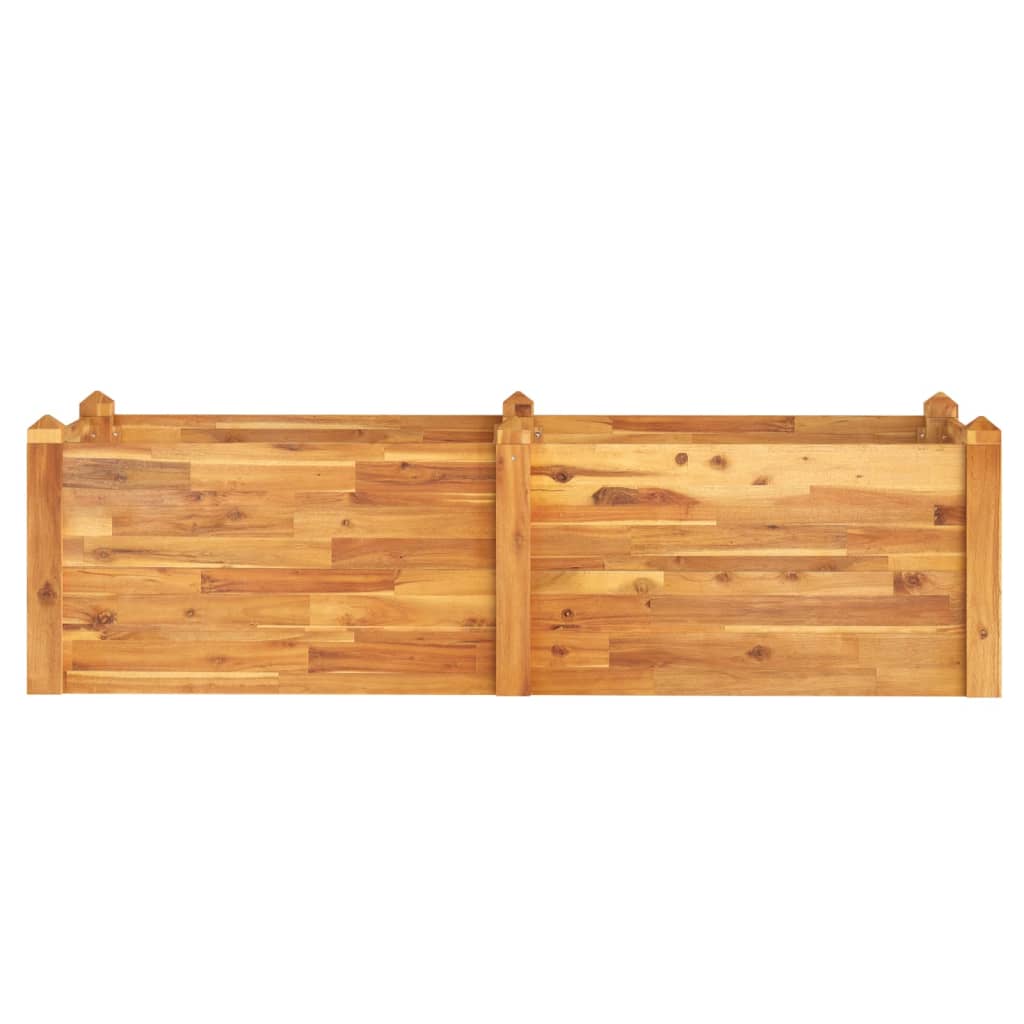 Jardinière surélevée 160x60x44 cm en bois d'acacia massif