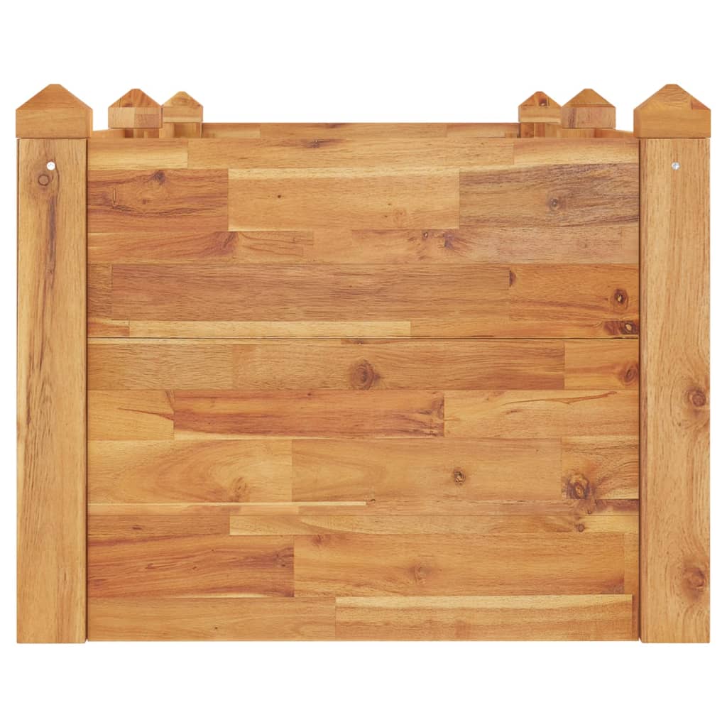 Jardinière surélevée 160x60x44 cm en bois d'acacia massif