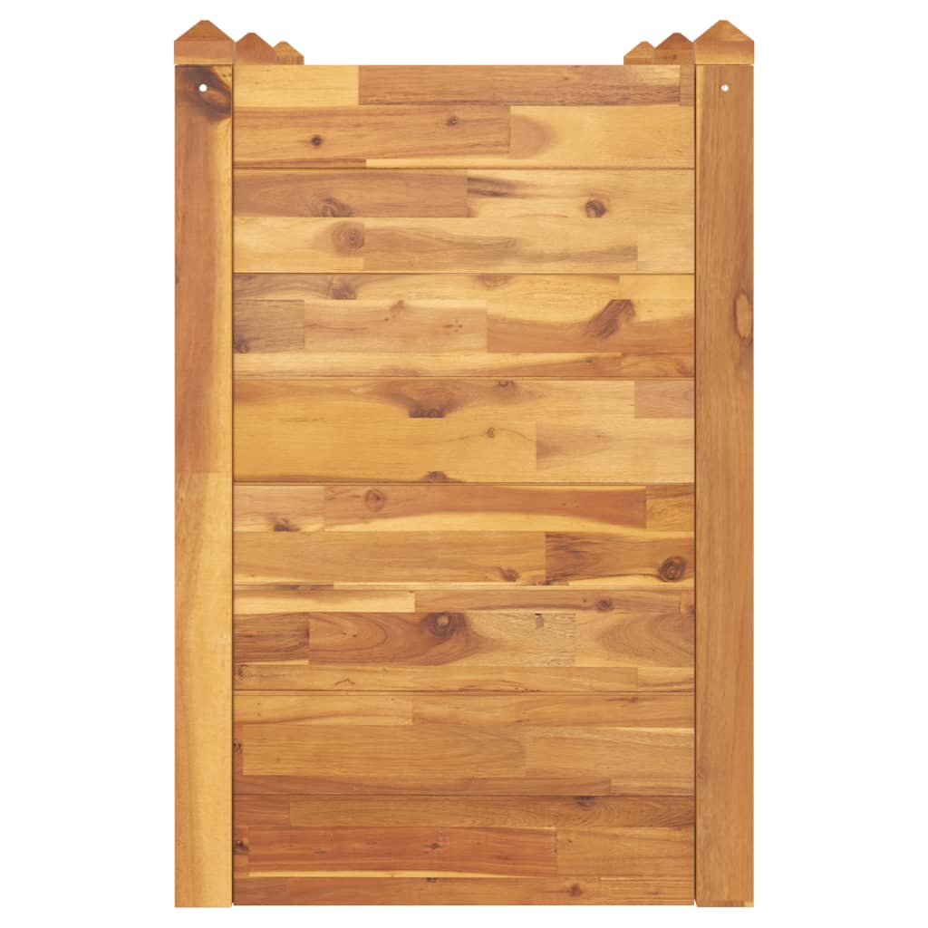 Jardinière surélevée 160x60x84 cm en bois d'acacia massif