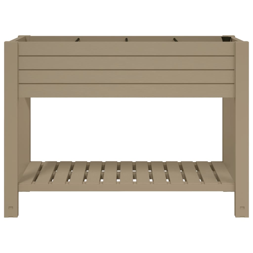 Lit surélevé marron clair 110x45x79 cm polypropylène
