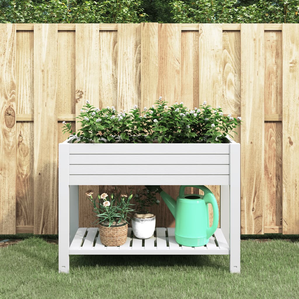 Raised Bed White 110x45x79 cm Polypropylene