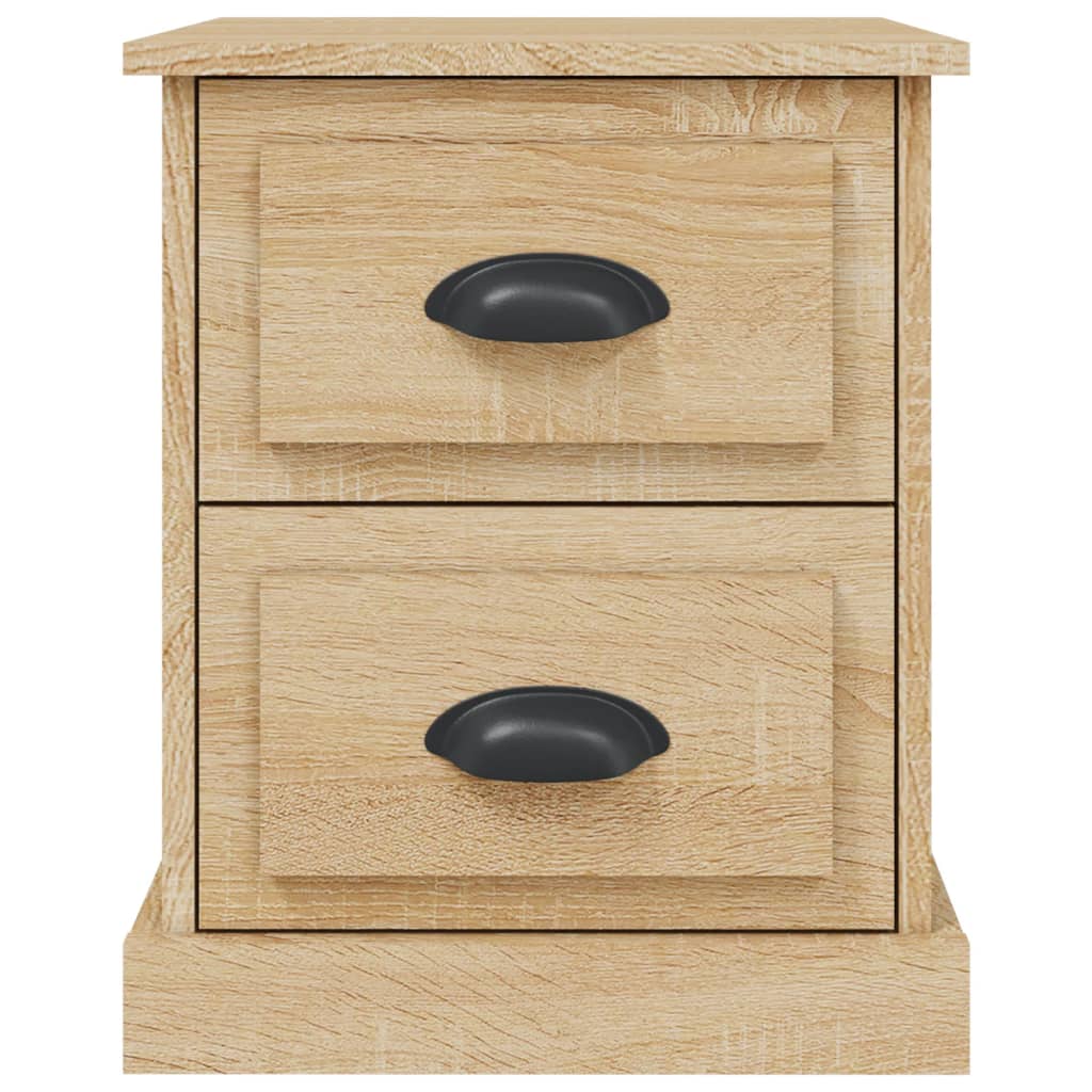 Nachttische 2 Stk. Sonoma-Eiche 39x39x47,5 cm Holzwerkstoff