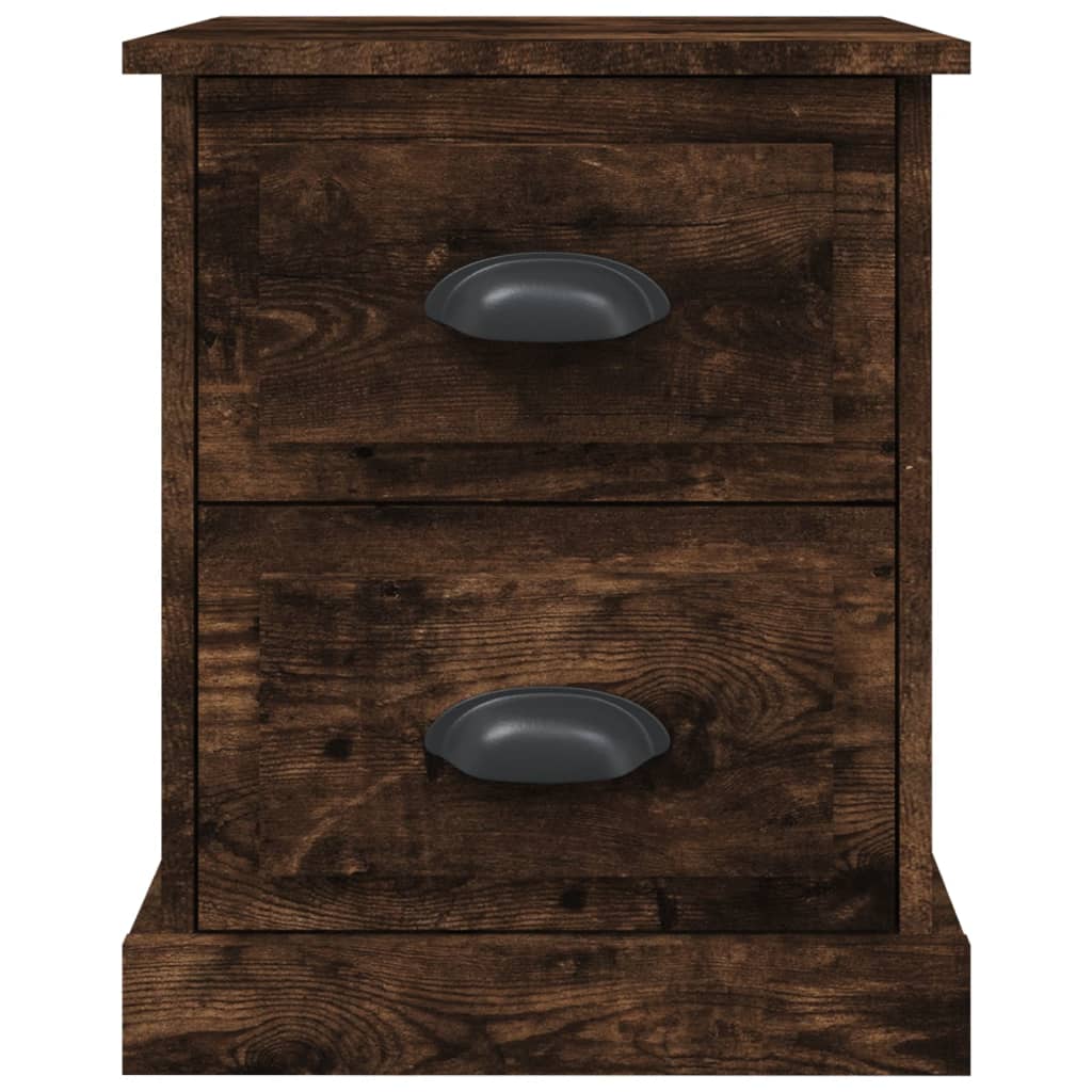Bedside table smoked oak 39x39x47.5 cm wood material
