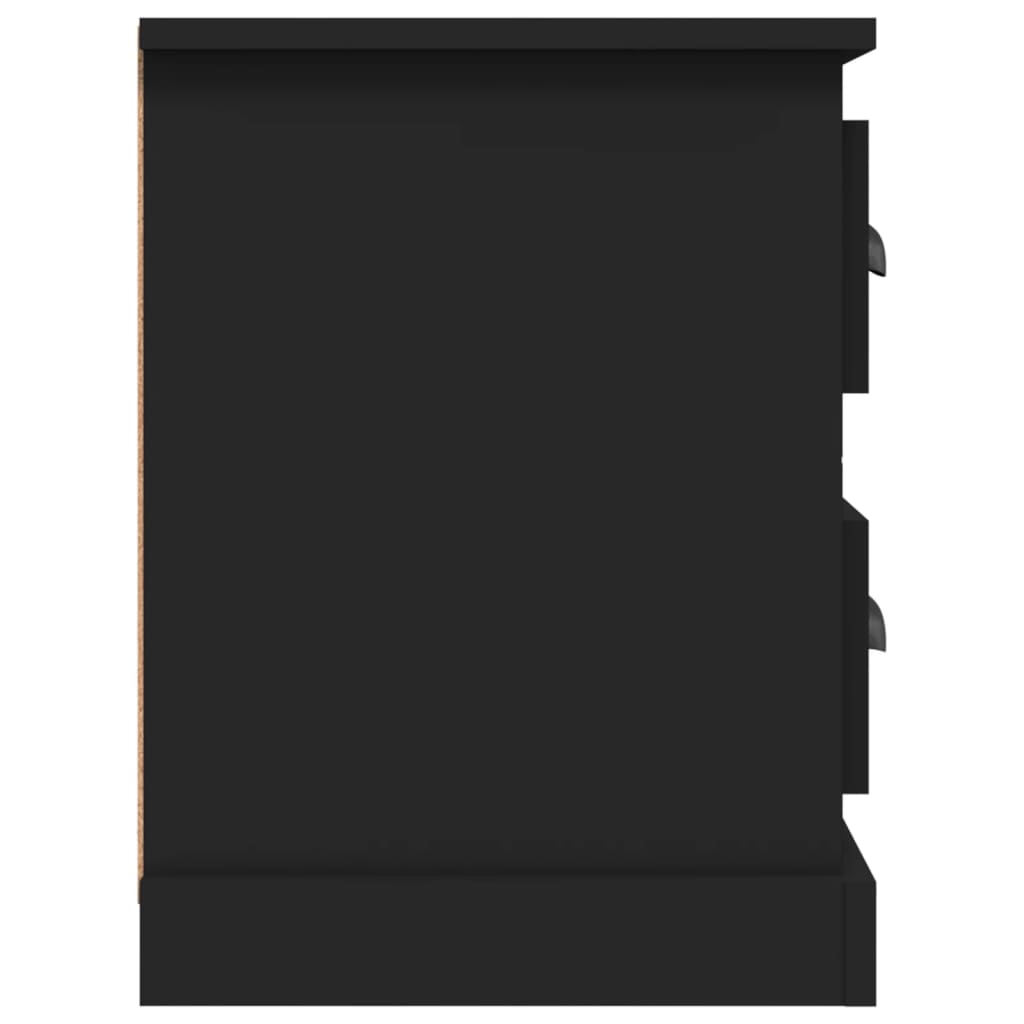 Meuble TV noir 102x35,5x47,5 cm en bois