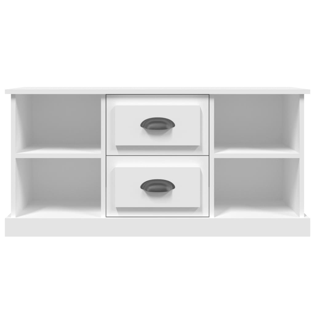 Meuble TV blanc 99,5x35,5x48 cm en bois