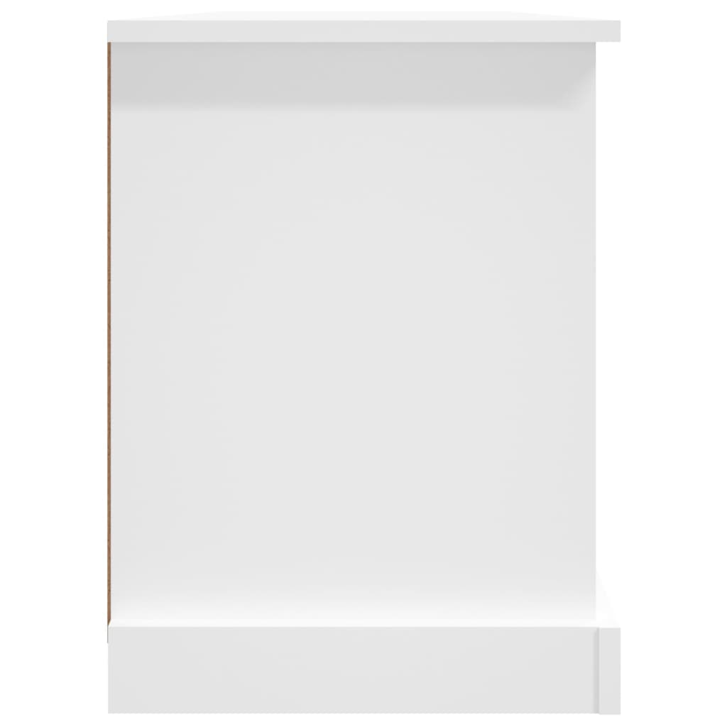 Meuble TV blanc 99,5x35,5x48 cm en bois