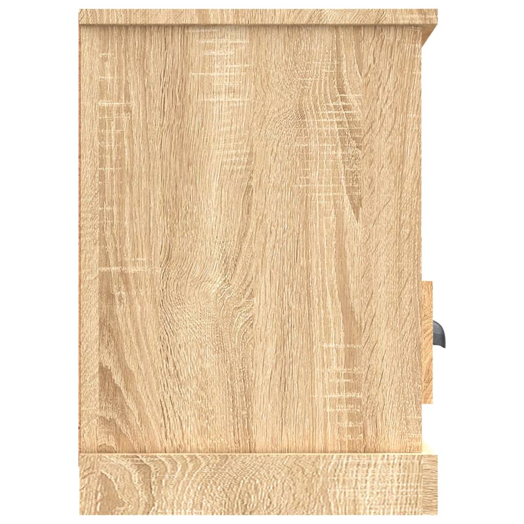 Meuble TV chêne Sonoma 100x35x50 cm matériau bois