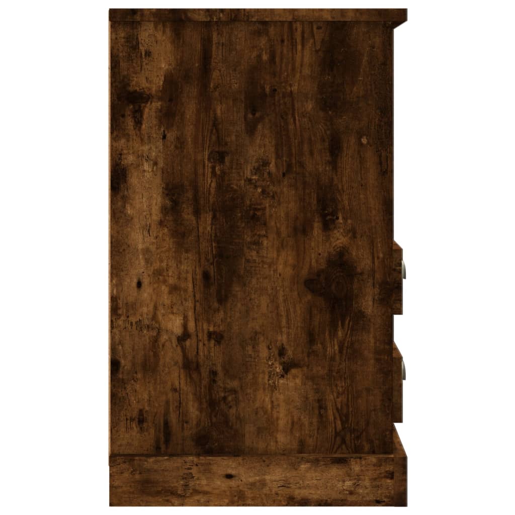 Bedside table smoked oak 43x36x60 cm