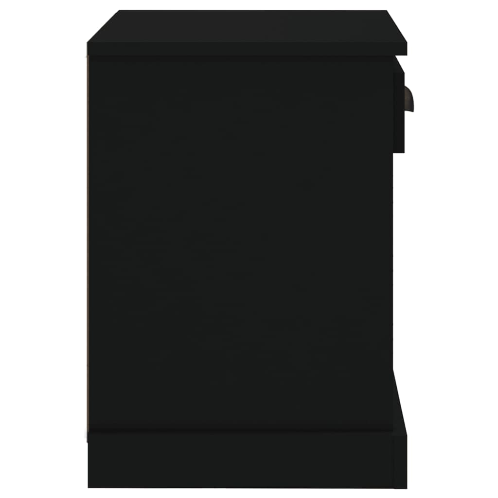 Tables de chevet 2 pièces Noir 43x36x50 cm