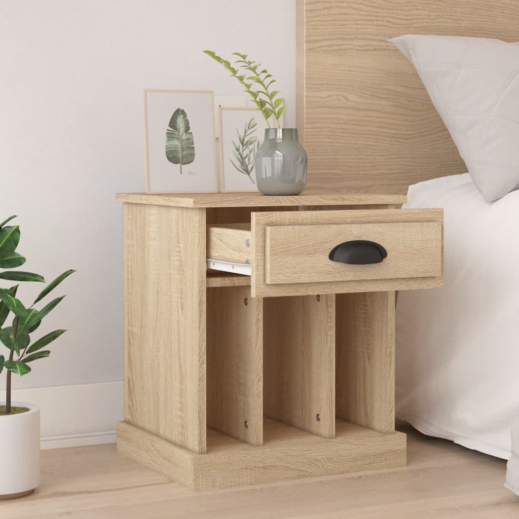Tables de chevet 2 pcs. Chêne Sonoma 43x36x50 cm