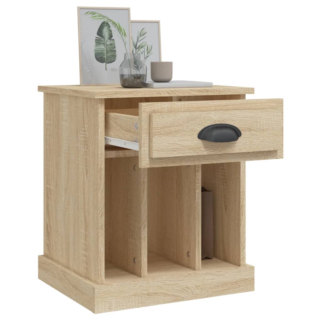 Tables de chevet 2 pcs. Chêne Sonoma 43x36x50 cm