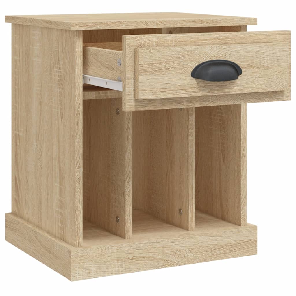 Tables de chevet 2 pcs. Chêne Sonoma 43x36x50 cm