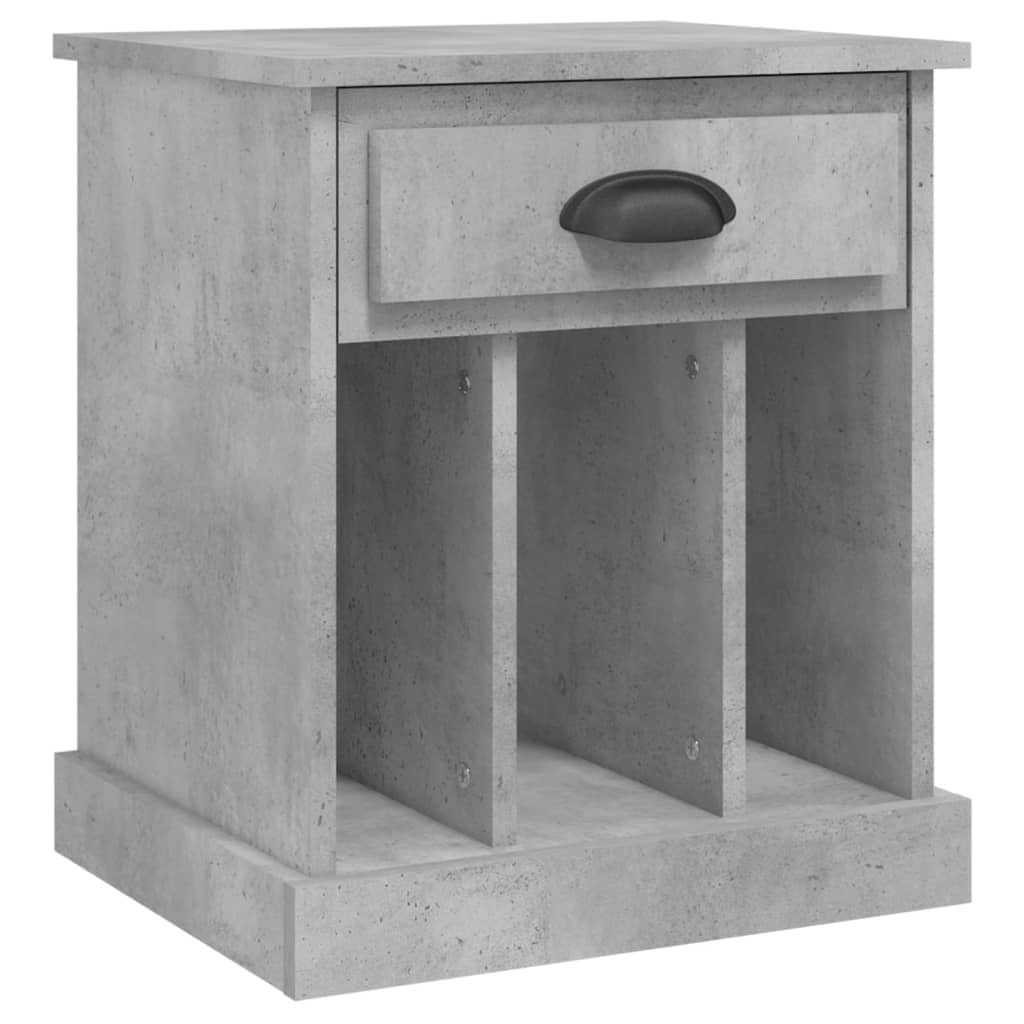 Bedside tables 2 pcs. Concrete grey 43x36x50 cm
