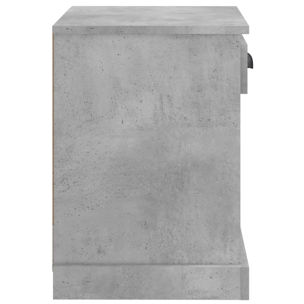 Bedside tables 2 pcs. Concrete grey 43x36x50 cm