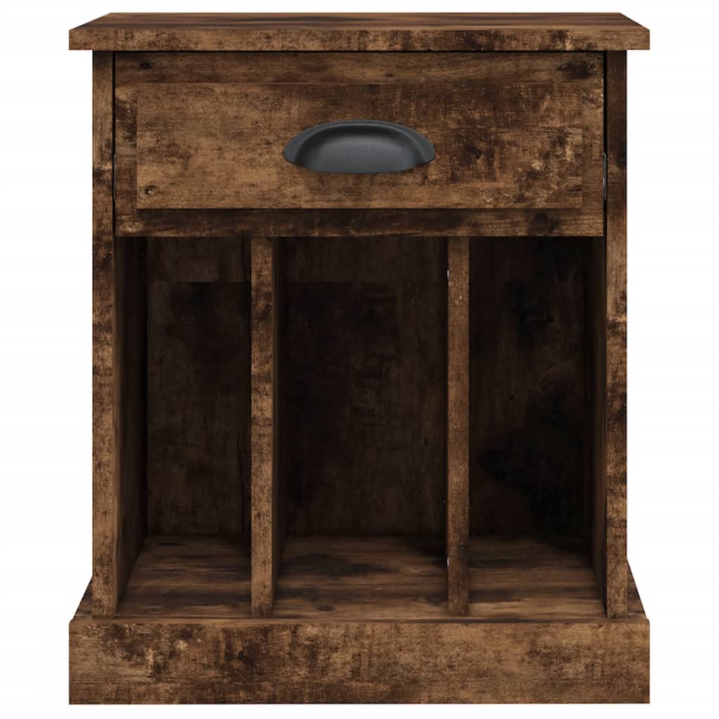 Tables de chevet 2 pcs. chêne fumé 43x36x50 cm