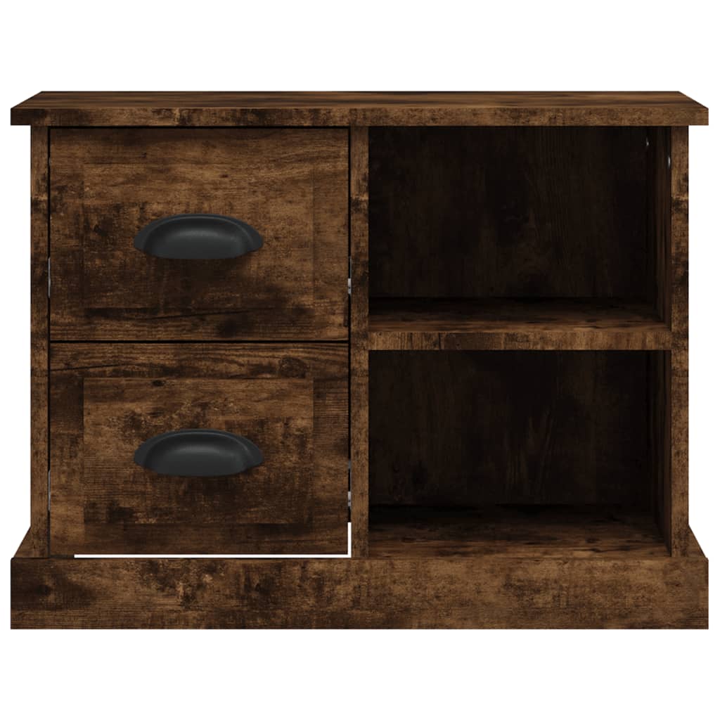 Bedside table smoked oak 60x35.5x45 cm