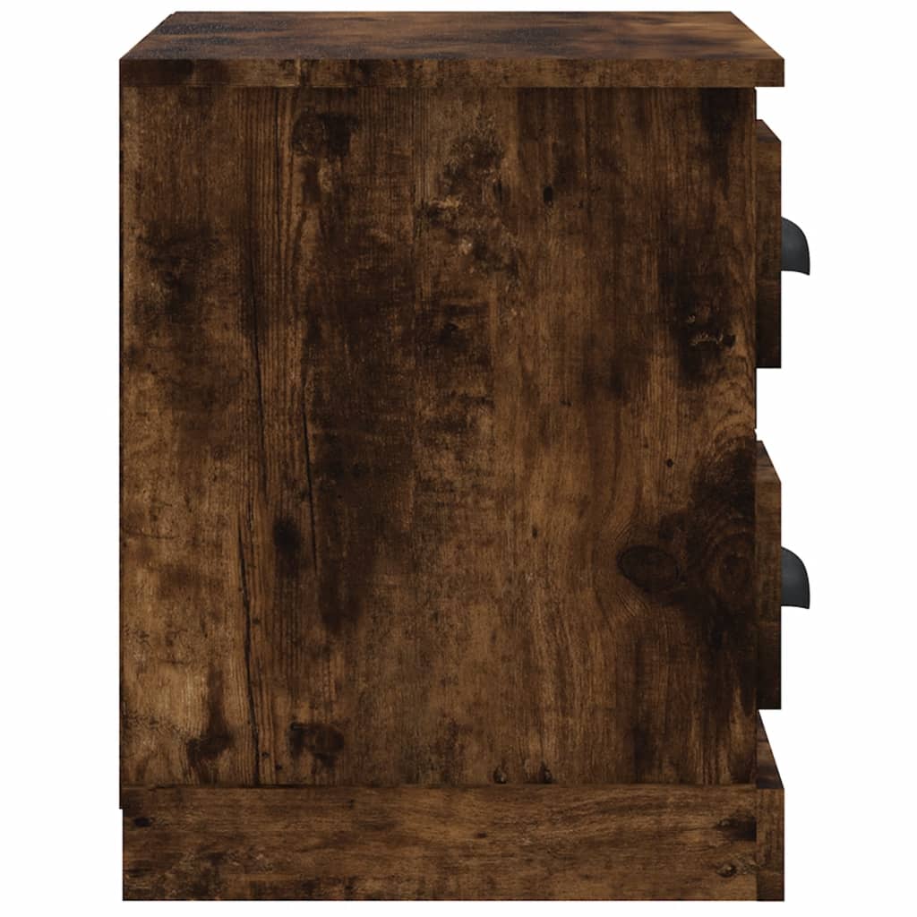 Bedside table smoked oak 60x35.5x45 cm
