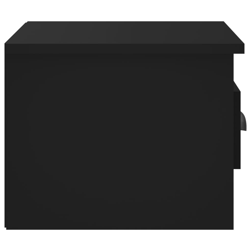Wall Bedside Tables 2 pcs. Black 41.5x36x28 cm