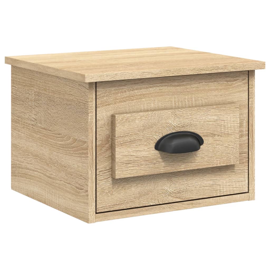 Wall-mounted bedside tables 2 pcs. Sonoma oak 41.5x36x28 cm
